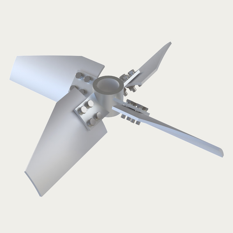 ZSX 中粘度用 4 狭ブレード プロペラ撹拌機